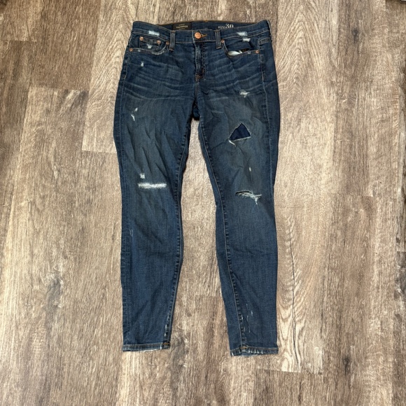 J.CREW Toothpick Skinny Jeans Distressed 30 - Picture 1 of 4